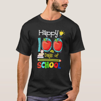 Glad 100 dagars skola lärare elev barn t shirt