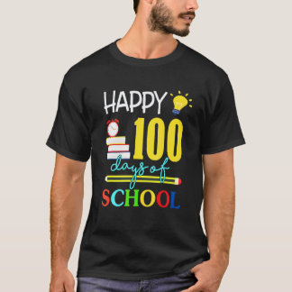 Glad 100 dagars skola lärare elev flickor t shirt