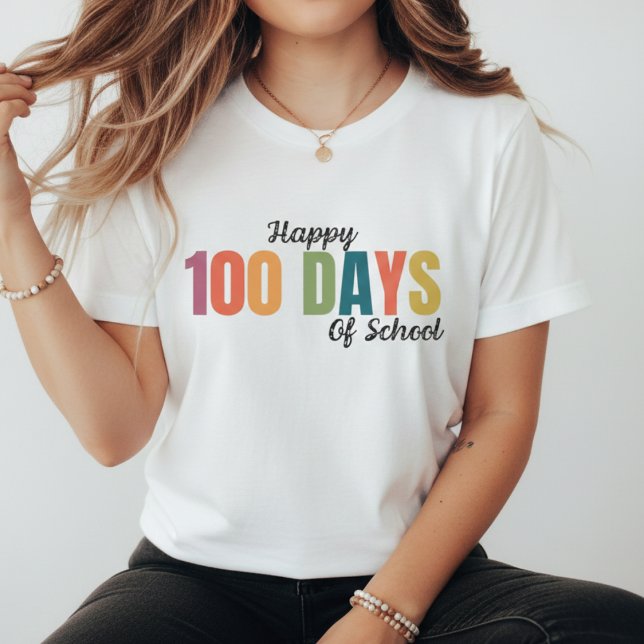 Glad 100 dagars skola Lärare T Shirt (Skapare uppladdad)