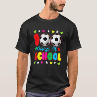 Glad 100 dagars skola söt fotbollslärare elev t shirt