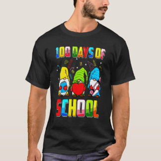 Glad 100 dagars skola Tomte för lärare elev T Shirt