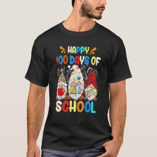 Glad 100 dagars skola Tomte lärare barn T Shirt