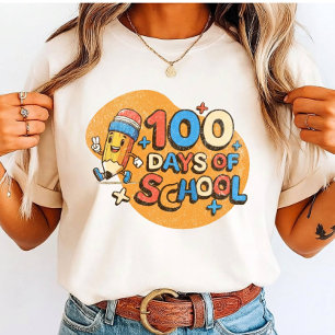 Glad 100 dagars skolfirande för studenter t shirt