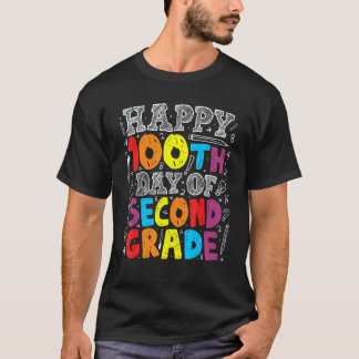 Glad 100:e dag i 2:a klass 100 dagar i skolan Te T Shirt