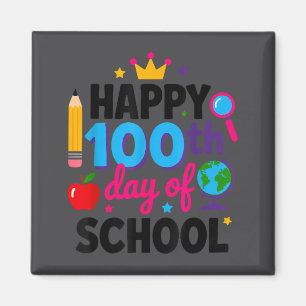 Glad 100:e dag i skolan 100 dagar smartare lärare magnet