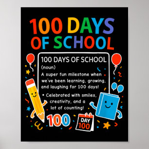 Glad 100:e skoldagen Elevdesign, 100 dagar Poster