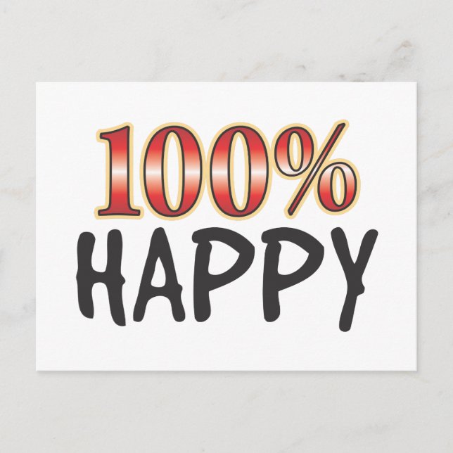 Glad 100 Procent Vykort (Framsida)