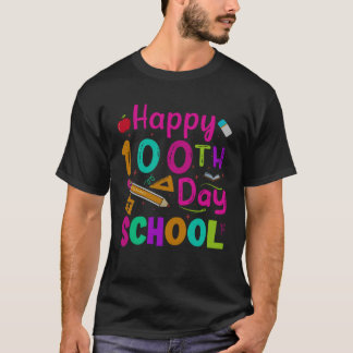 Glad 100 Skoldagar Lärare Barn 100:e Skoldagen T Shirt
