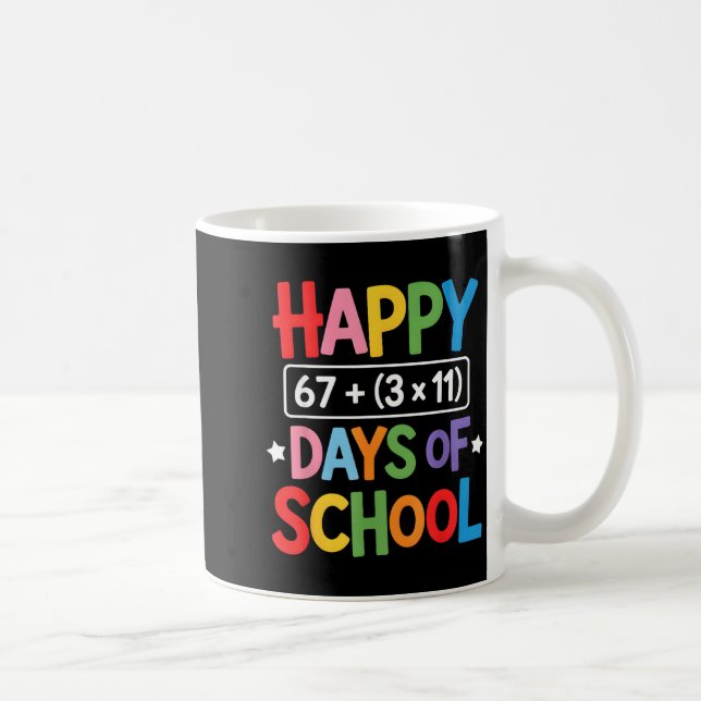 Glad 100 Skoldagar Matematik ekvation 100:e dagen  Kaffemugg (Höger)