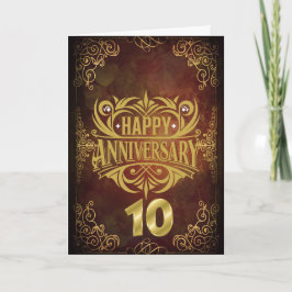 Glad 10-årsjubileum inbjudan