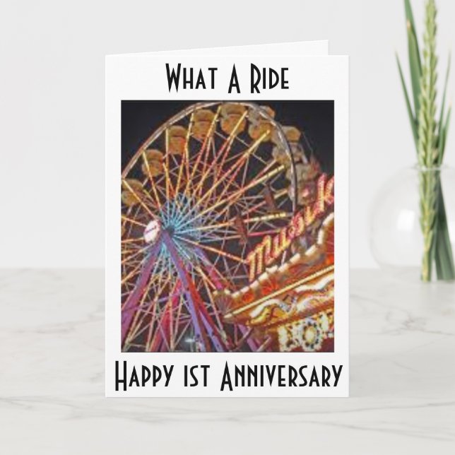GLAD 1-ÅRSDAG - VAD EN TUR KORT (Framsida)