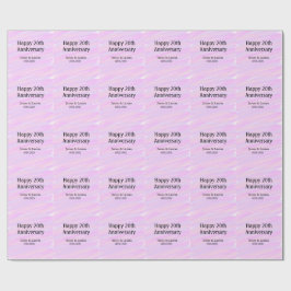 Glad 20-årsjubileum rosa lila pastell namn bol presentpapper