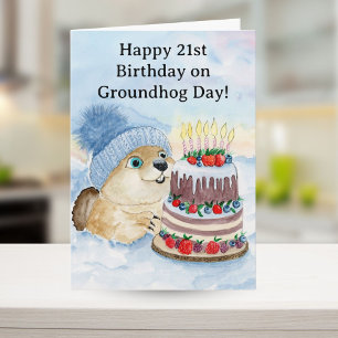 Glad 21-årsdag för dagens jurrdag Kort