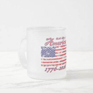 Glad 250-årsdag Amerika Frostad Glasmugg