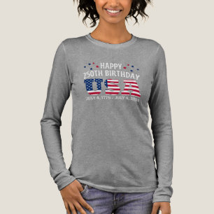 Glad 250-årsdag USA 4 juli T Shirt