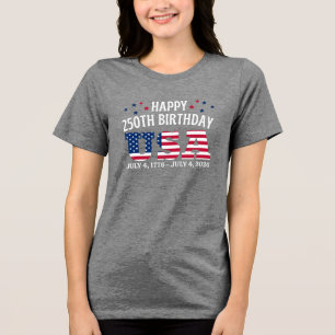 Glad 250-årsdag USA 4e juli T Shirt