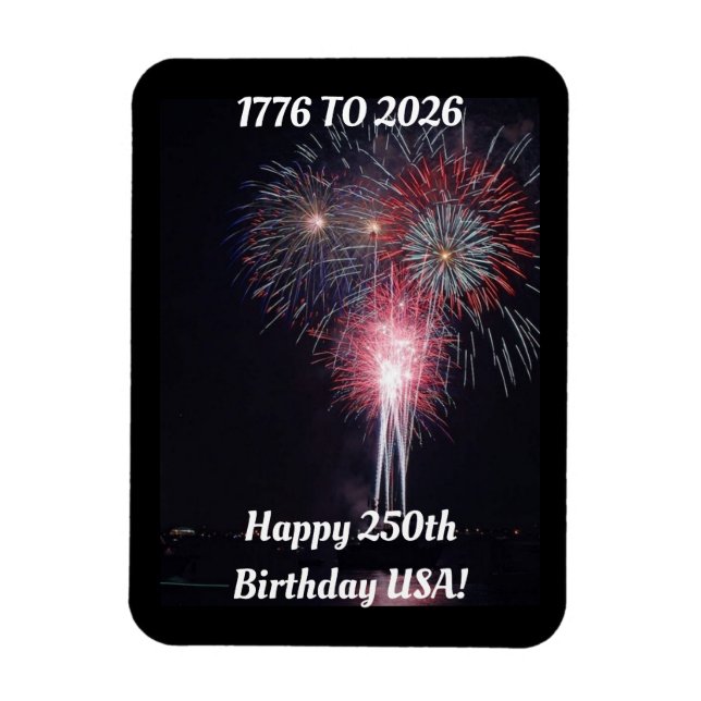 Glad 250-årsdag USA Magnet (Vertikal)