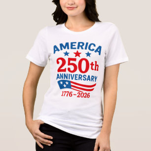 Glad 250-årsjubileum Amerika 4:e juli T Shirt