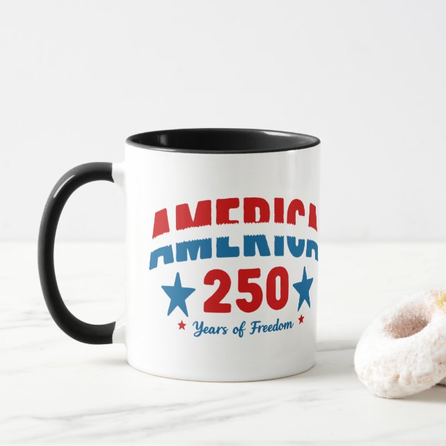 Glad 250-årsjubileum Amerika  Mugg (Med munk)