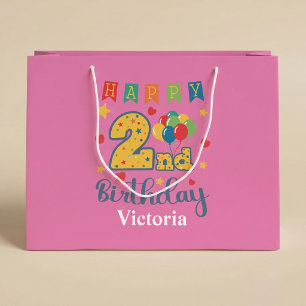 Glad 2-årsdag Stor presentpåse