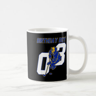 Glad 3-årsdag Pojke Hockey Bison Ishockey Den Kaffemugg