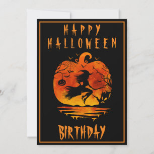 GLAD 40-ÅRS FÖDELSEDAGS HALLOWEEN FEST FIRS INBJUDNINGAR