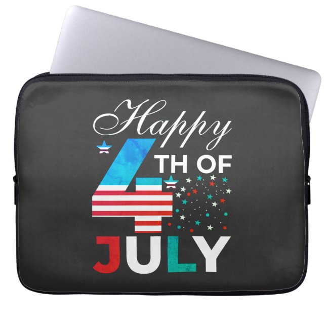 Glad 4:e juli-97958 laptop fodral (Framsidan)