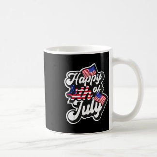 Glad 4:e juli _ amerikansk flagga _ självständighe kaffemugg
