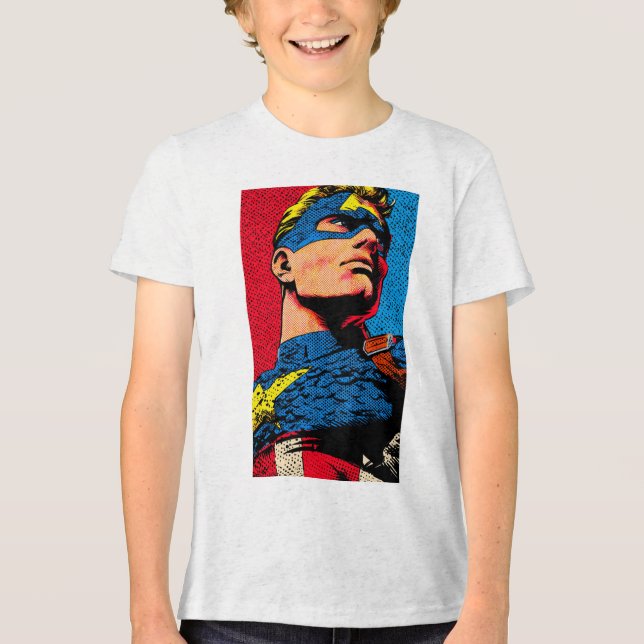 Glad 4:e juli barn t-shirt – amerikansk flagga tee (Framsida)
