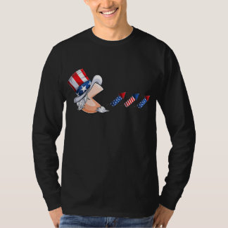 Glad 4:e juli farbror sam för småpojkar t shirt
