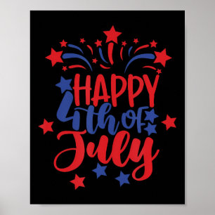 Glad 4:e juli för män kvinnor barn poster