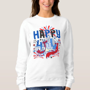 Glad 4:e juli fyrverkerier USA-63261 T Shirt