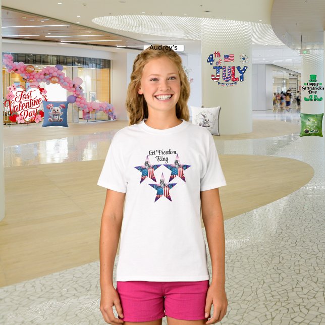 Glad 4:e juli "Låt friheten ringa" T-Shirt (Skapare uppladdad)