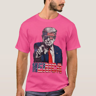 Glad 4:e juli Mericarump Amerikansk flagga USA fri T Shirt