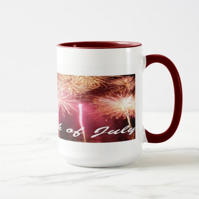 Glad 4:e juli-mugg mugg (Höger)