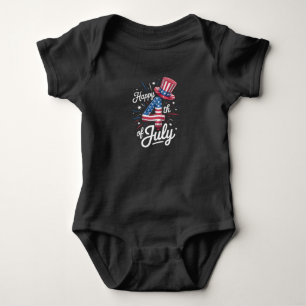 Glad 4:e juli Patriotisk amerikansk flagga USA T Shirt