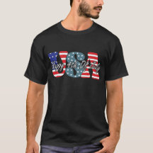 Glad 4:e Juli Patriotisk Amerikansk Flagga USA