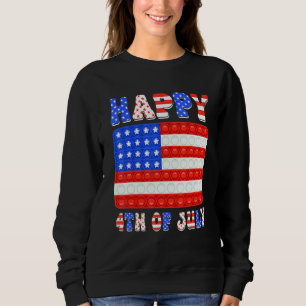 Glad 4:e juli Poppa den Amerikanska flaggans patri T Shirt
