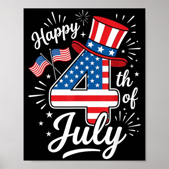 Glad 4:e juli poster (Framsidan)