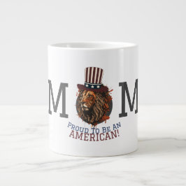 Glad 4:e juli självständighetsdag Amerikansk fest Jumbo Mugg