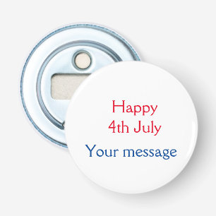 Glad 4:e juli självständighetsdag lägg till namn t flasköppnare
