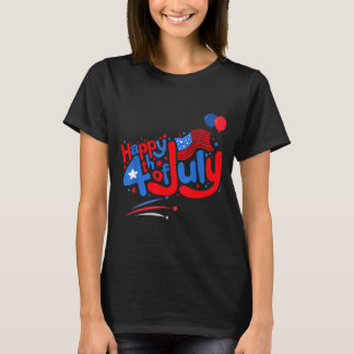 Glad 4:e juli självständighetsdag usa 4:e juli t shirt
