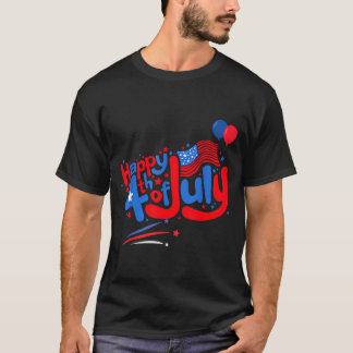 Glad 4:e juli självständighetsdag usa 4:e juli t shirt