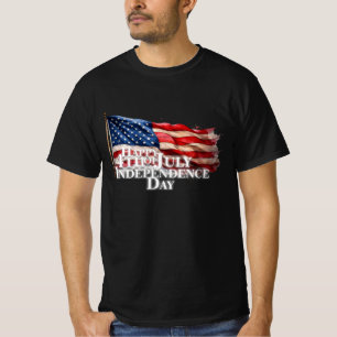 Glad 4:e juli - självständighetsdagen t shirt