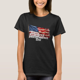 Glad 4:e juli - självständighetsdagen t shirt