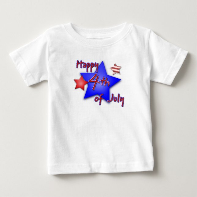 Glad 4:e juli t-shirt (Framsida)