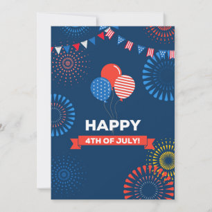 Glad 4 juli självständighetsdag kort
