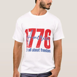 Glad 4 juli t-shirt