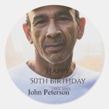 Glad 50-årsdag namn foto år man enkel min