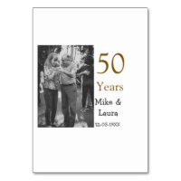 Glad 50-årsjubileum lägg par namn datum bröllop